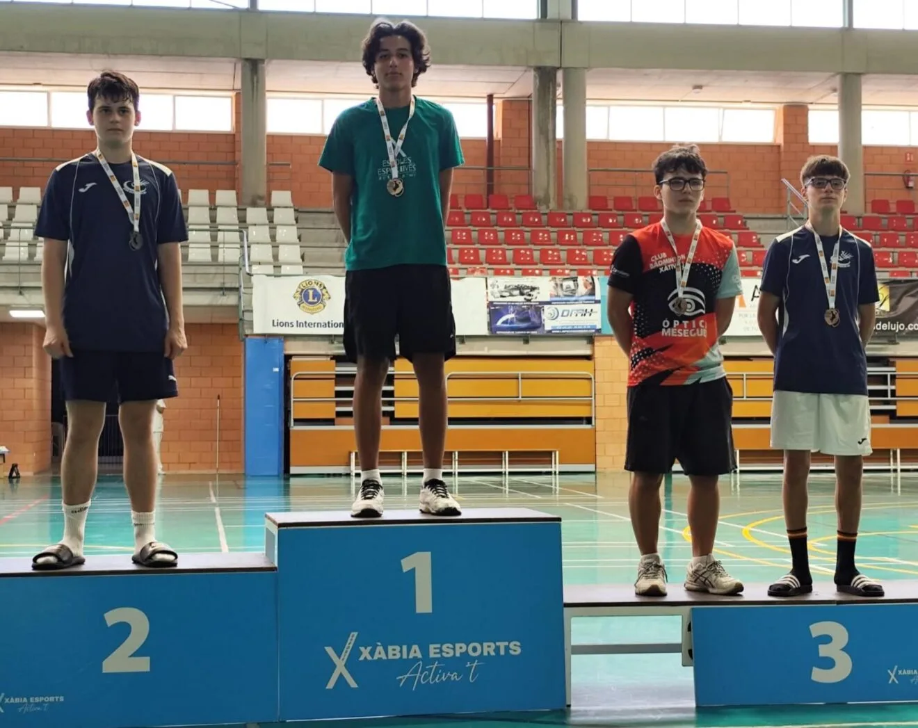 Pau Ibañez en el podio del Campeonato Autonómico Cadete