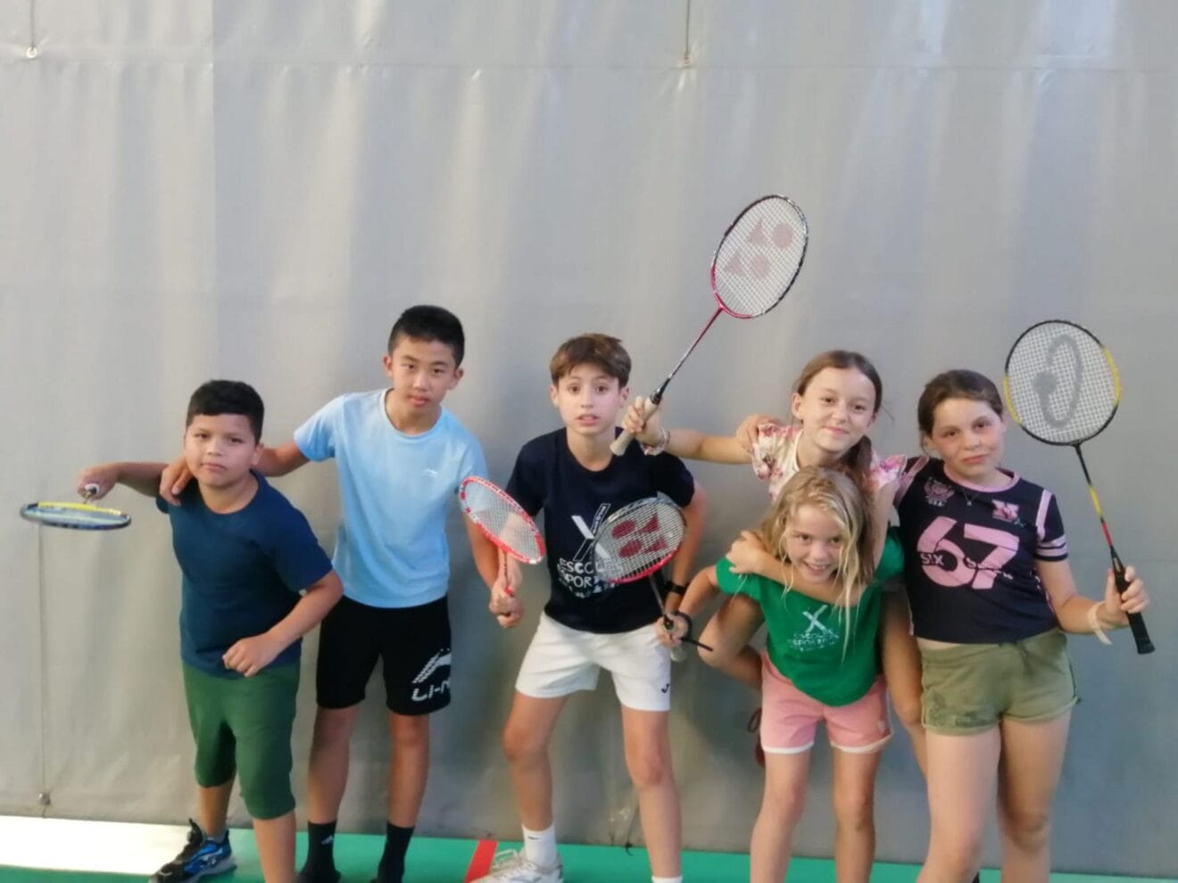 Representantes de la Escuela de bádminton Javea