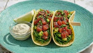 Tacos frescos para el calor