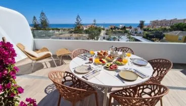 Terraza privada con vistas al mar