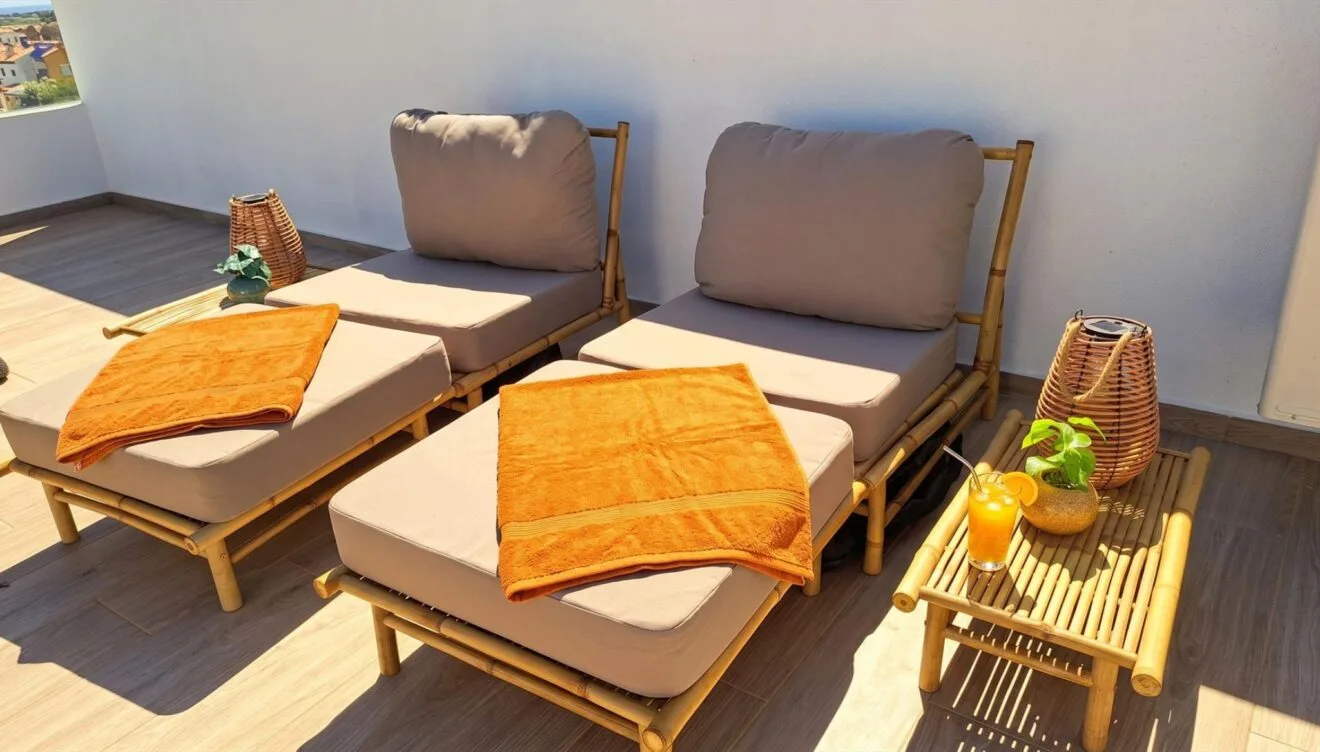 Tomar el sol en el rooftop