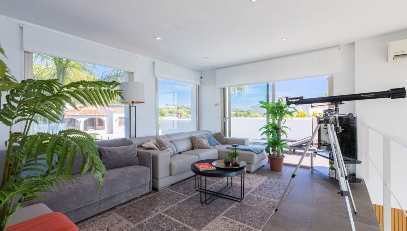 Villa con acabados modernos