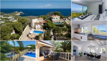 Villa exclusiva con vistas al mar y piscina climatizada junto a la Cala de la Barraca