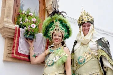 Capitanes Al-Tarik’s en la ofrenda a Sant Jaume