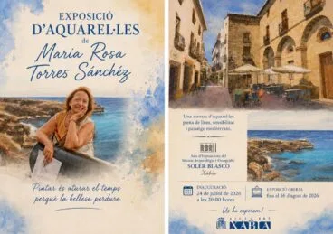 Cartel de la exposición de María Rosa Torres en Xàbia