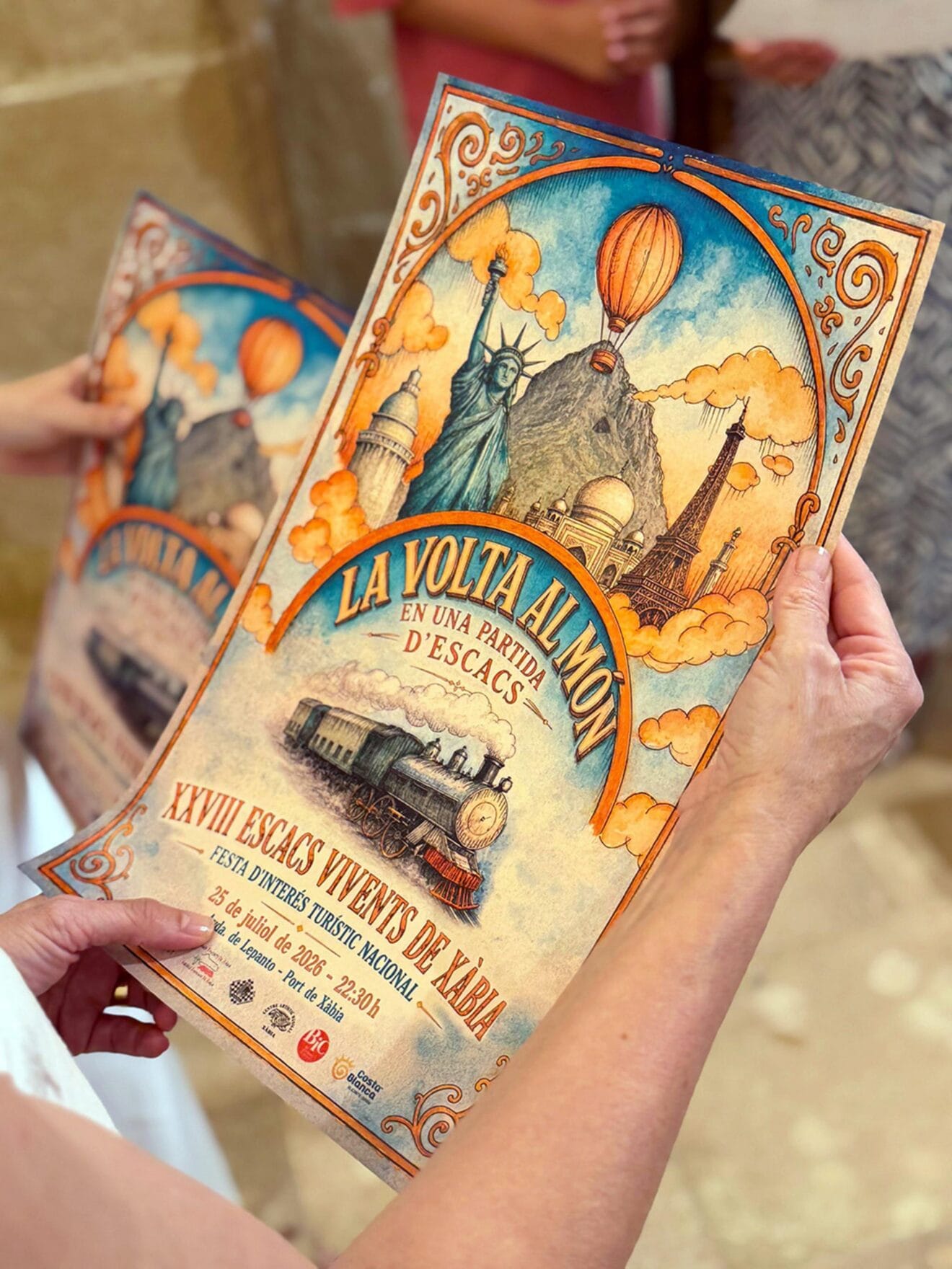 Presentación del cartel de los XXVIII Escacs Vivents de Xàbia