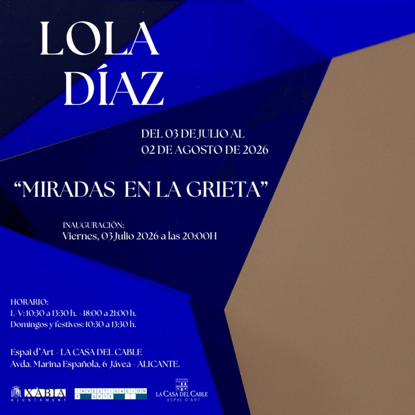 Cartel de la exposición "Miradas en la grieta"