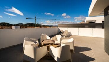 Dos terrazas privadas conectadas al paisaje de Xàbia