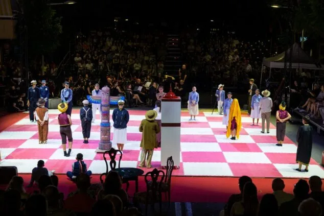 Imagen: Escena del Ajedrez Viviente
