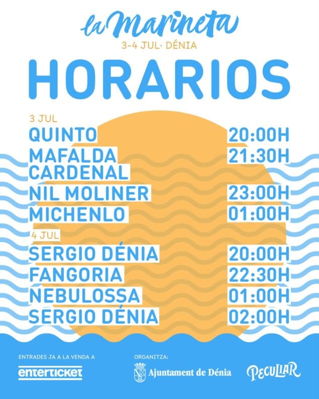 Imagen: Horarios La Marineta