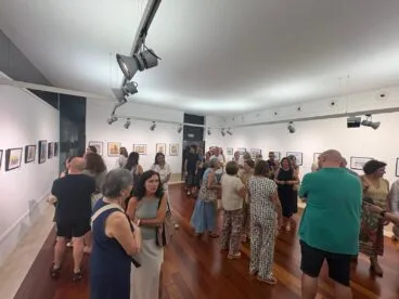 Inauguración de la exposición de acuarelas de María Rosa Torres