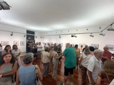 Inauguración de la exposición de acuarelas de María Rosa Torres