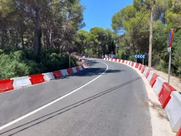 Instalación de New Jersey en la Carretera del Portitxol
