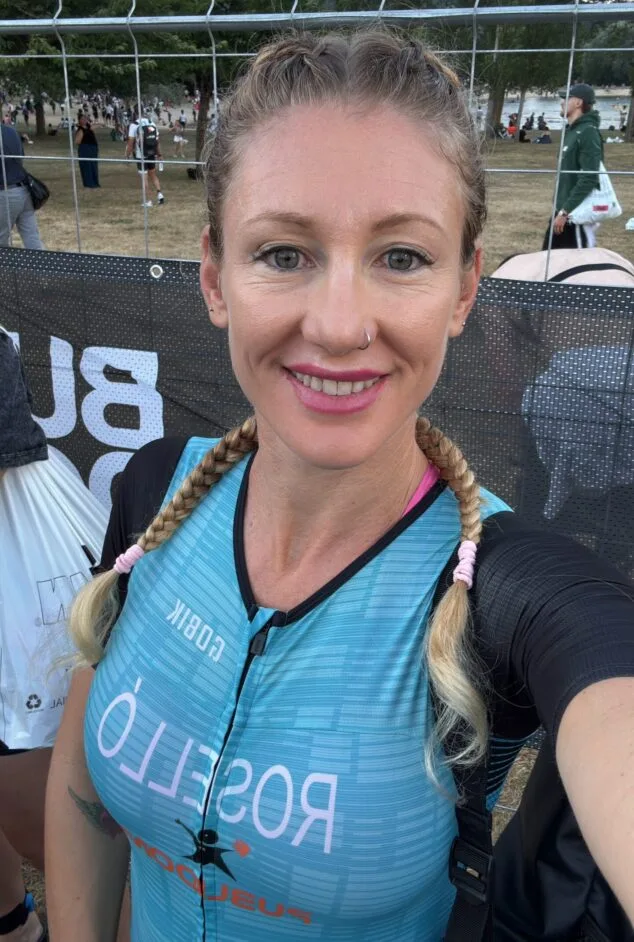 Imagen: La atleta de Xàbia en el Ironman de Vitoria