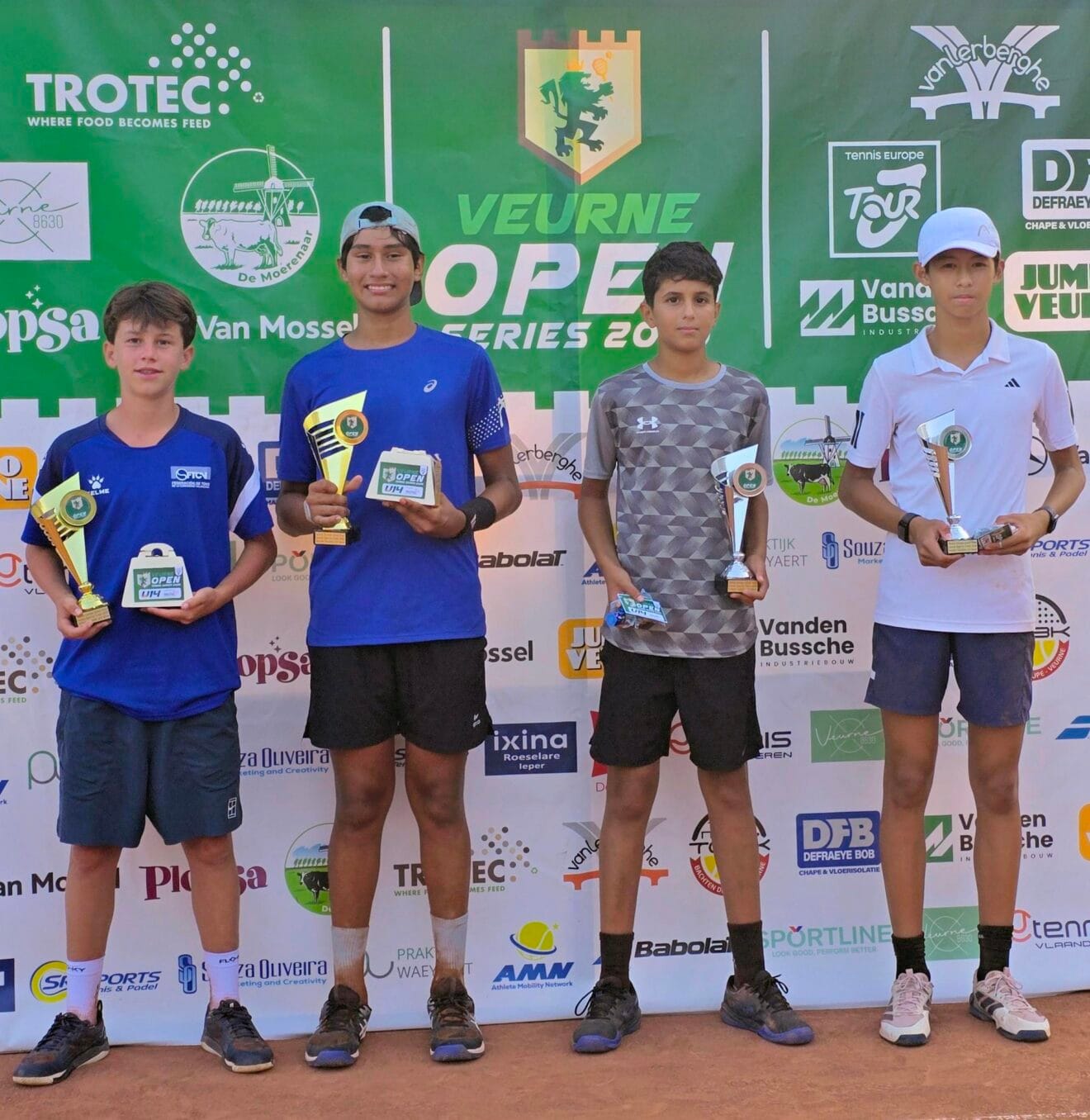 Podio del Veurne Open Junior