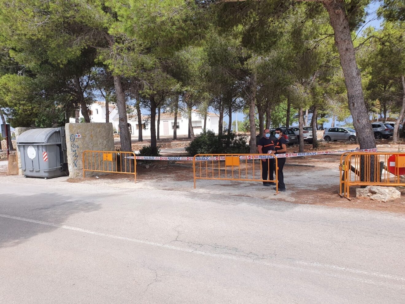 Precinto en zona forestal de Xàbia | Foto de archivo