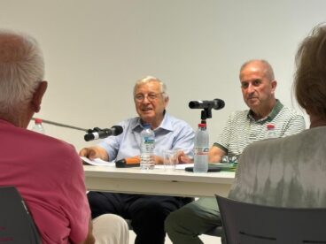 José Erades y Juan Bta. Codina Bas durante el acto