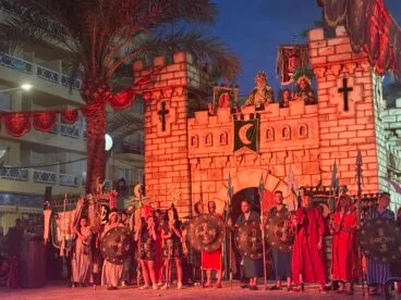 Recreación histórica de la Reconquista en las fiestas de Moros i Cristians de Xàbia (13)
