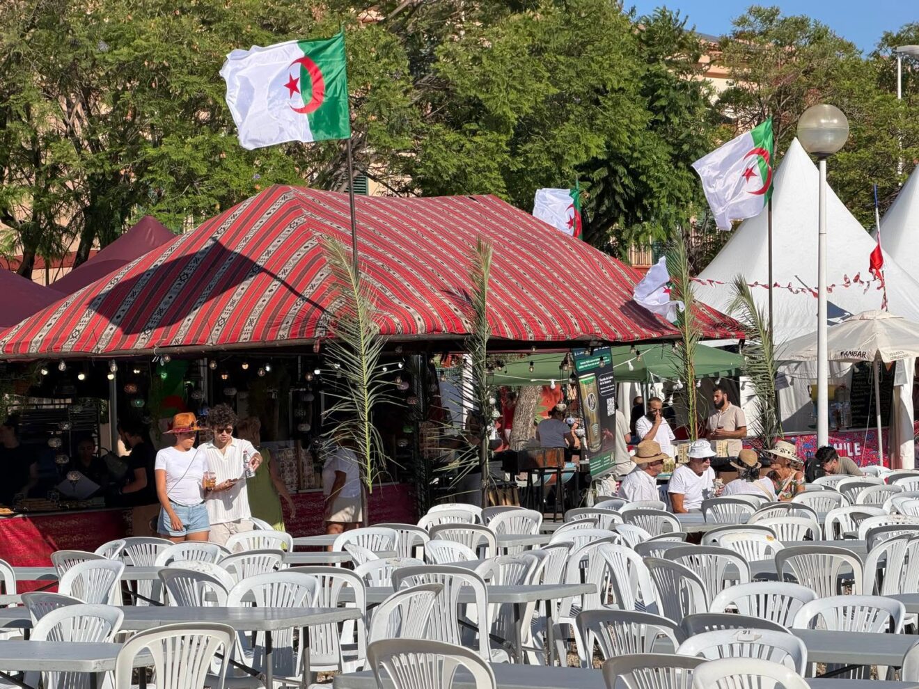 Stand del Festival Internacional de Xàbia