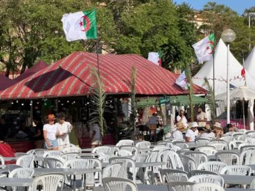 Stand del Festival Internacional de Xàbia