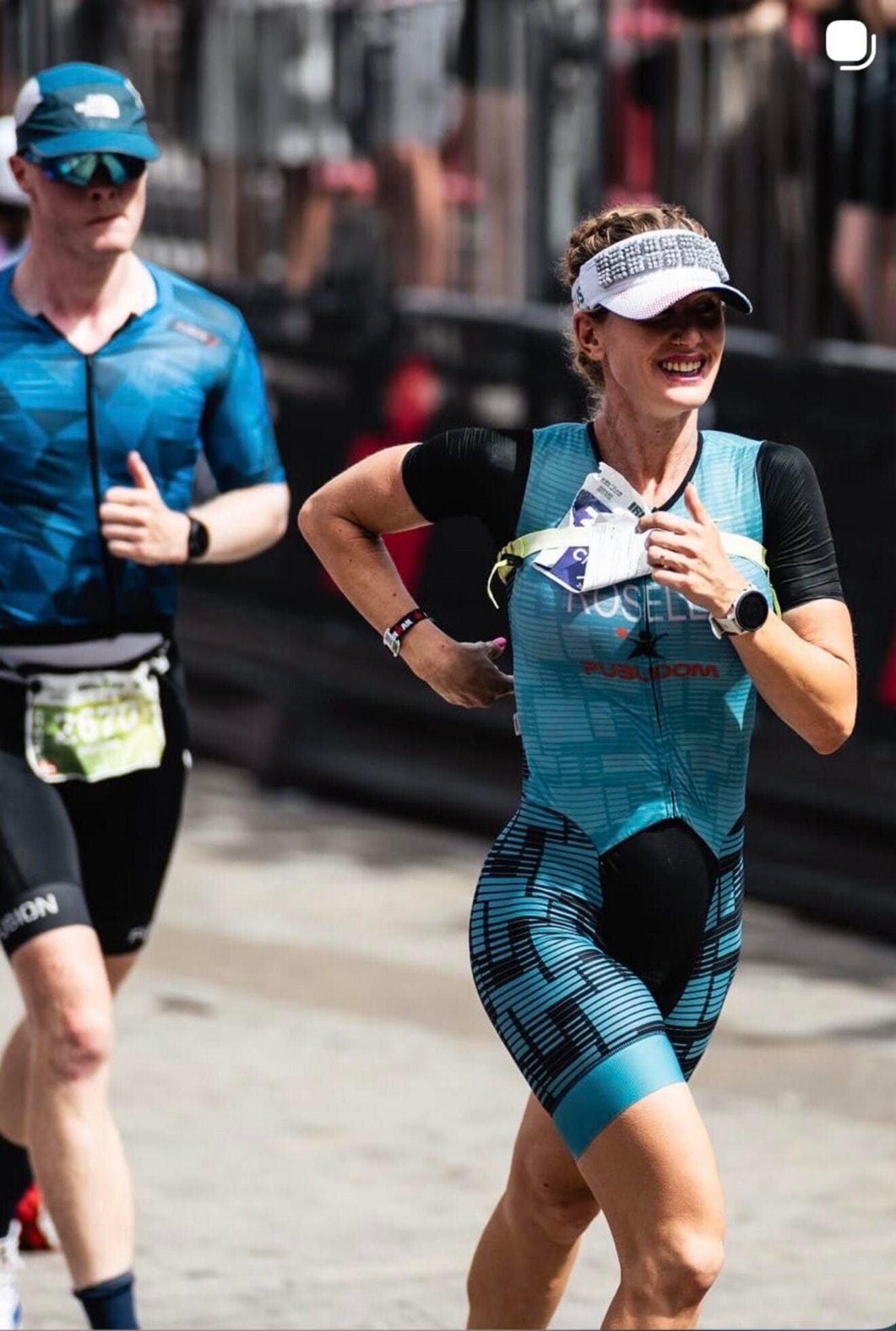 Cristina Roselló durante el Ironman de Vitoria
