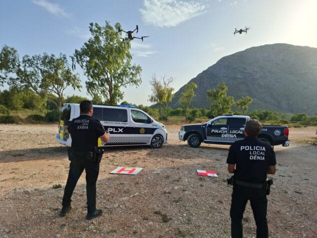 Imagen: Vigilancia del Parque Natural del Montgó con drones