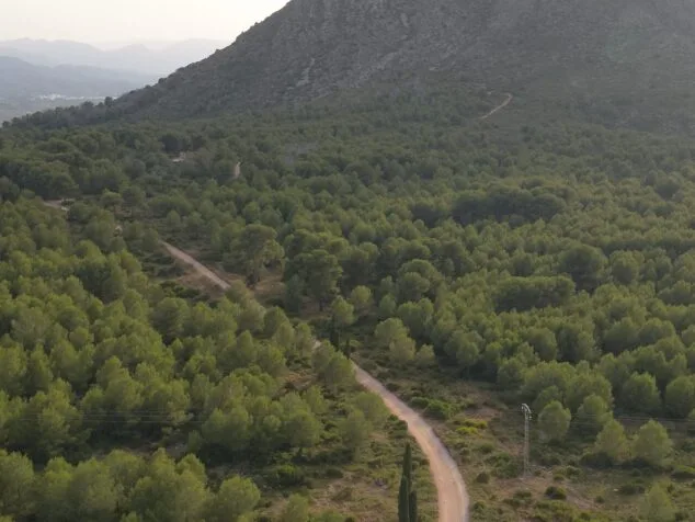 Imagen: Vigilancia del Parque Natural del Montgó desde el aire