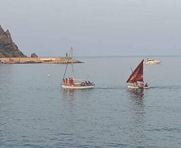Acto del desembarco en las fiestas de Moros i Cristians de Xàbia