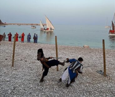 Lucha en la playa de la Grava para frenar el desembarco de las tropas moras