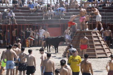 Ambiente en la primera sesión de Bous a la Mar 2026 y el baret (16)