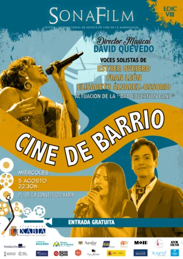Cartel del Concierto de Sonafilm en Xàbia