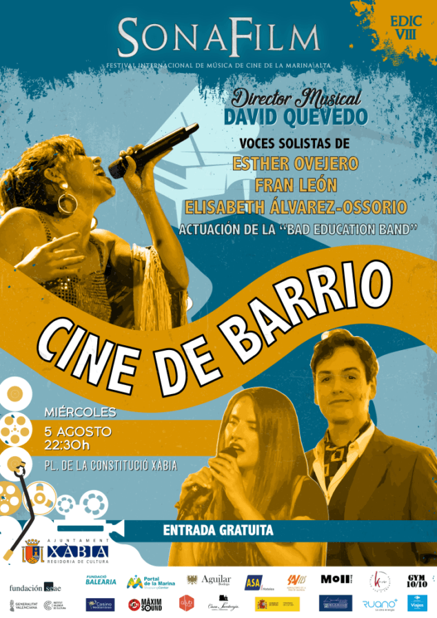 Imagen: Cartel del Concierto de Sonafilm en Xàbia