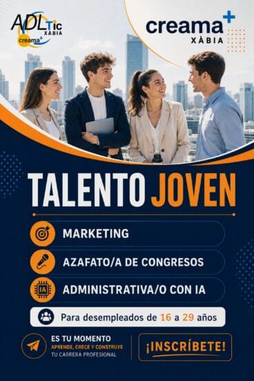 Cartel del programa Talento Joven de Creama Xàbia