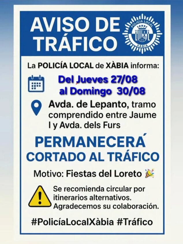 Imagen: Corte de tráfico en un tramo de Duanes de la Mar