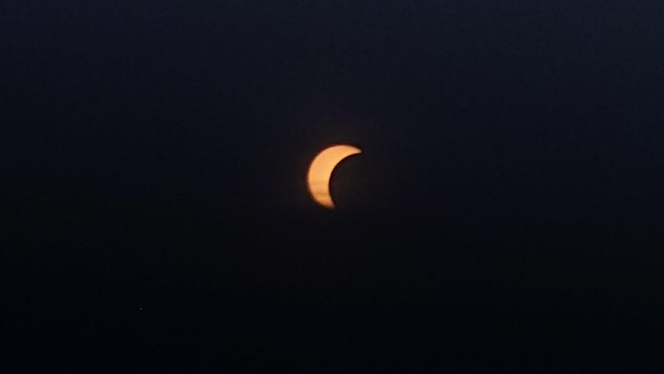 Eclipse solar parcial visto desde Xàbia