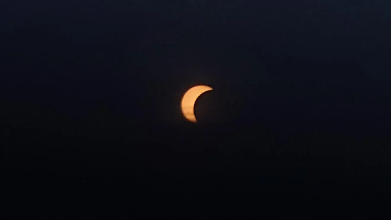 Eclipse solar parcial visto desde Xàbia