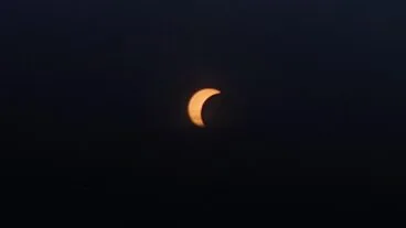 Eclipse solar parcial visto desde Xàbia