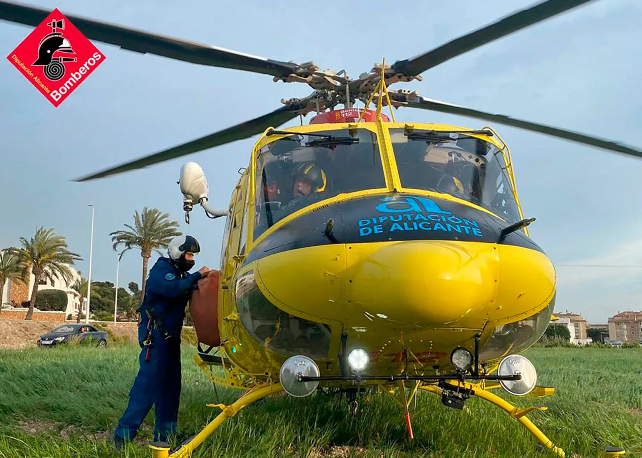 Helicóptero de rescate del Consorcio Provincial de Bomberos de Alicante