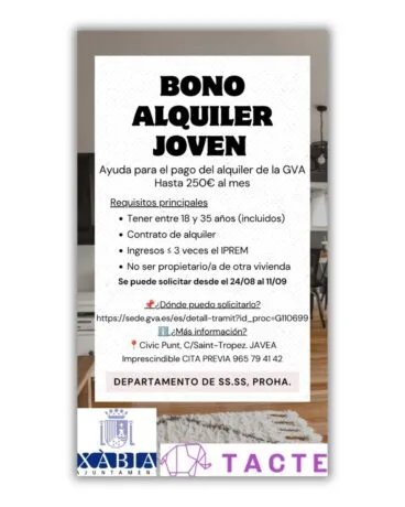 Información para el Bono Alquiler Joven