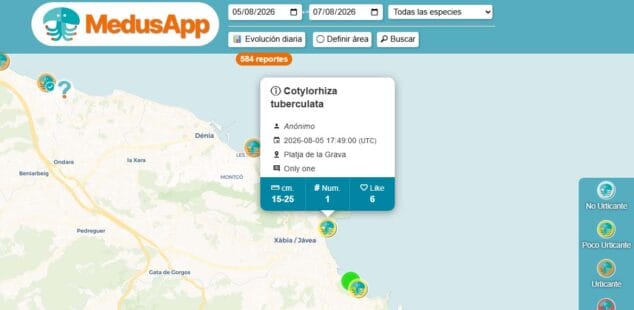 Imagen: Información que aporta cada usuario a la app sobre su avistamiento