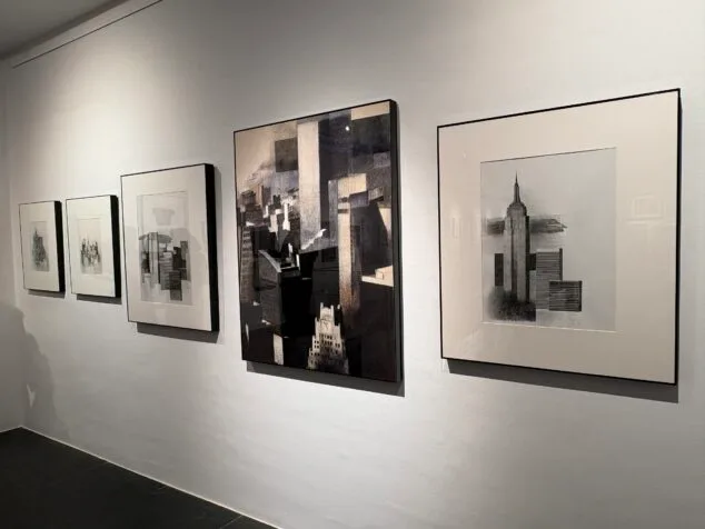 Imagen: Obras de Vicente Colom sobre Nueva York