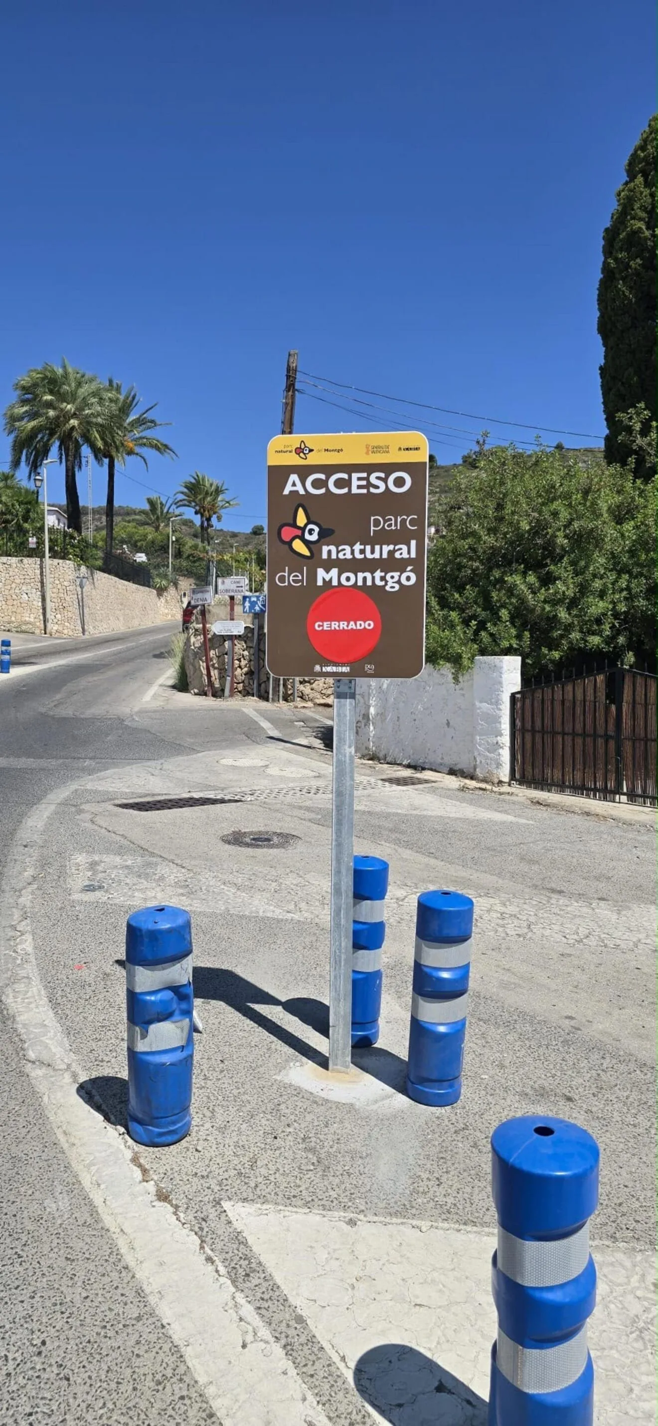 Nuevo panel informativo en el acceso al Montgó