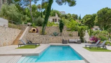 Piscina privada rectangular