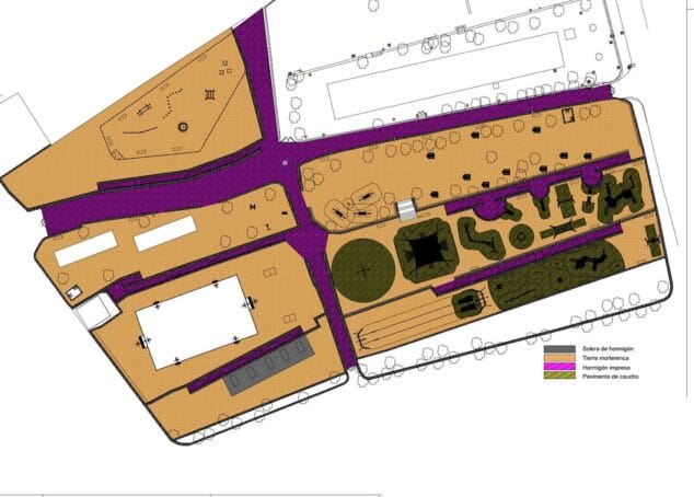 Imagen: Plano del Parque Montaner de Xàbia
