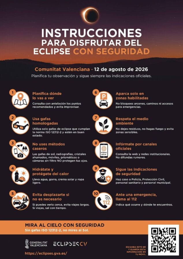 Imagen: Recomendaciones para ver el eclipse solar