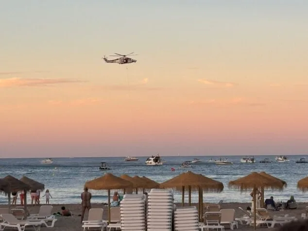Imagen: Simulacro de Salvamento Marítimo en la playa de Xàbia