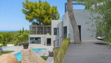 Solárium con vistas al paisaje y al mar