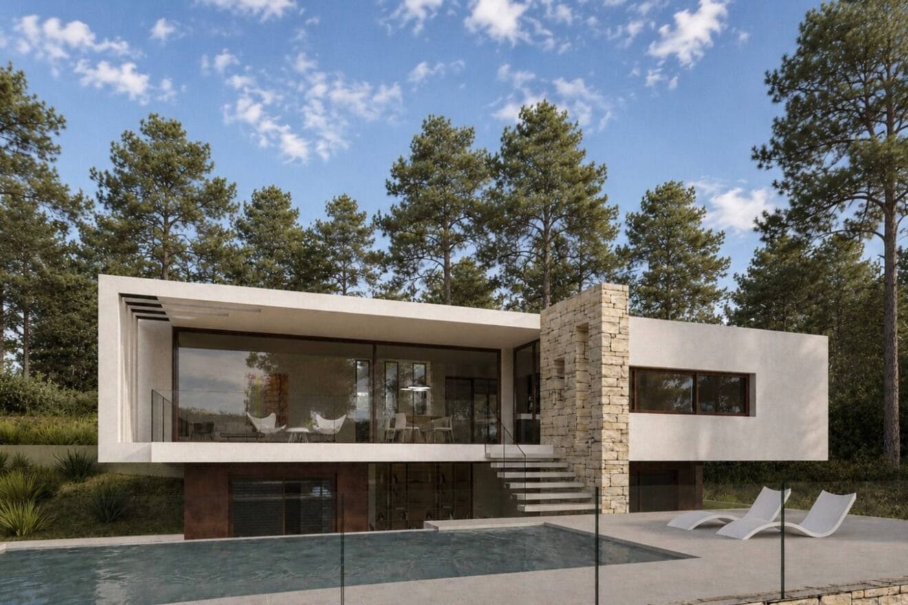 VILLA NAIRA · ARQUITECTURA CONTEMPORÁNEA ENTRE PINOS EN MORAIRA www.costa-houses.com