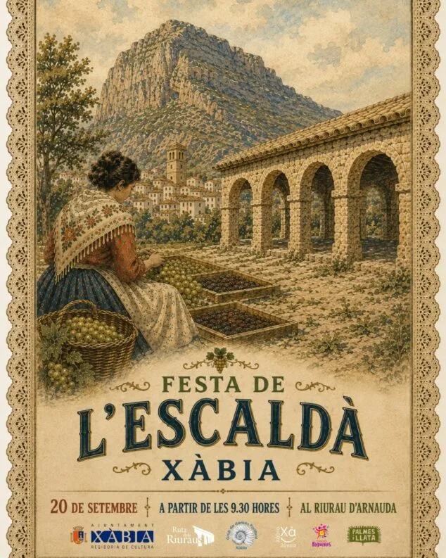 Imagen: Cartel de la I Festa de l' Escaldà a Xàbia