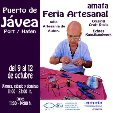Cartel Feria Artesanal Puerto de Jávea Octubre